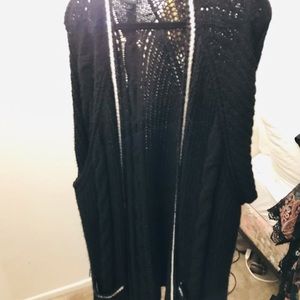 Black knitted sweater